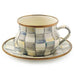 MacKenzie-Childs Saucers Sterling Check Saucer