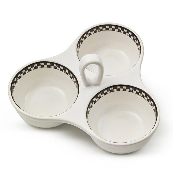 MacKenzie-Childs Serveware Mackenzie-Childs Courtly Check Everyday Trio