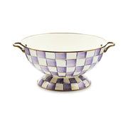 MacKenzie-Childs Serveware Mackenzie-Childs Violet Check Everything Bowl