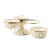 MacKenzie-Childs Serving Accessories Mackenzie-Childs Mocha Check Triplicity