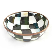 MacKenzie-Childs Serving Dishes Courtly Check enamel Relish Dish
