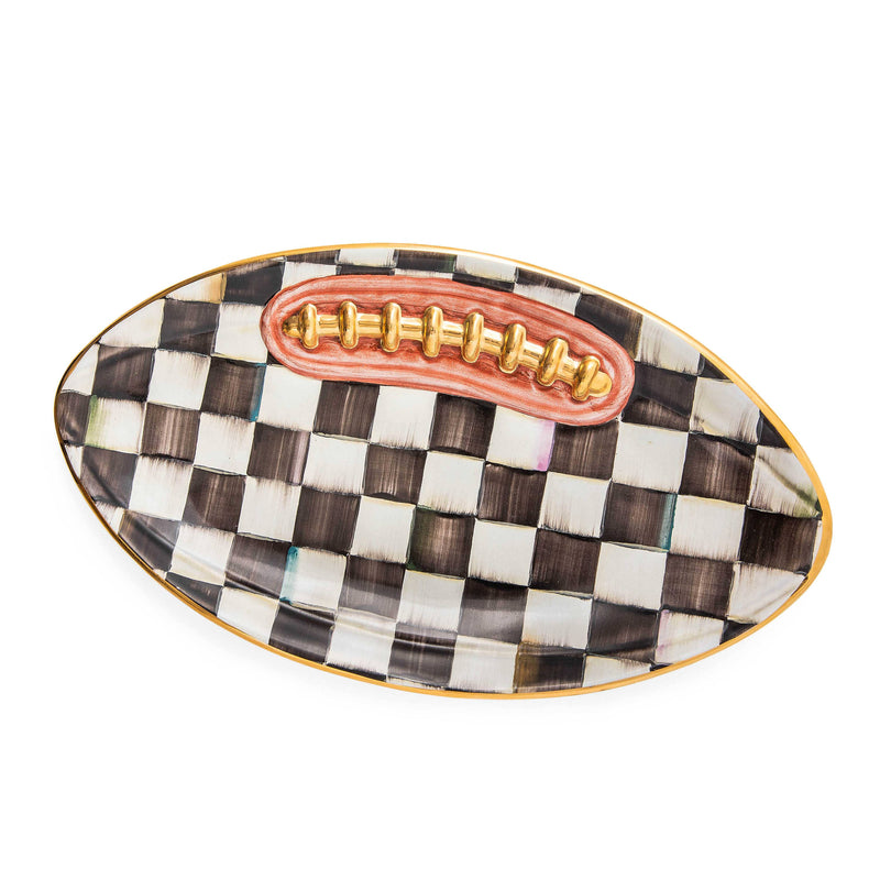 MacKenzie-Childs Serving Dishes Mackenzie-Childs Courtly Check Football Platter