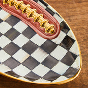 MacKenzie-Childs Serving Dishes Mackenzie-Childs Courtly Check Football Platter