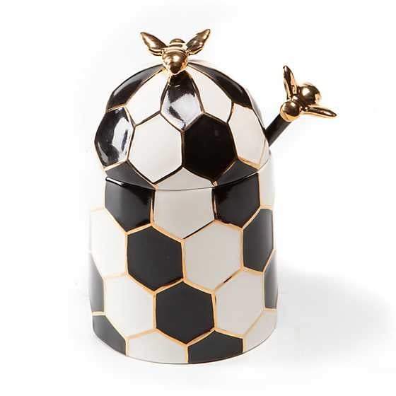 MacKenzie-Childs Serving Dishes Queen Bee Honey Pot