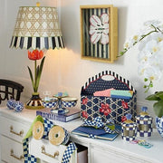 MacKenzie-Childs Serving Dishes Royal Check Triplicity