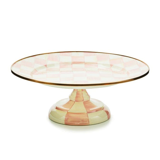 MacKenzie-Childs Serving Platter Mackenzie-Childs Rosy Check Small Pedestal Platter