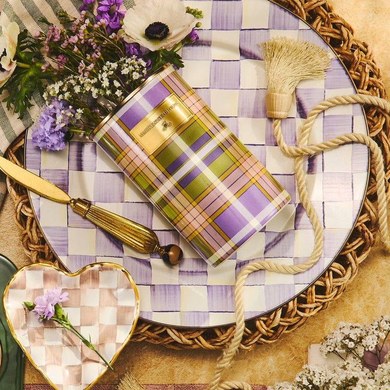MacKenzie-Childs Serving Platter Mackenzie-Childs Violet Check Serving Platter