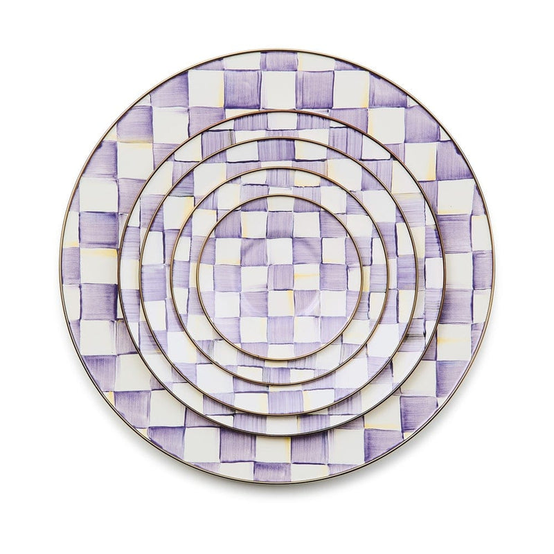 MacKenzie-Childs Serving Platter Mackenzie-Childs Violet Check Serving Platter