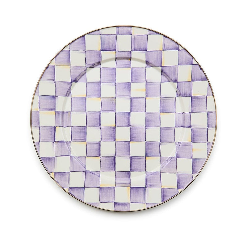 MacKenzie-Childs Serving Platter Mackenzie-Childs Violet Check Serving Platter