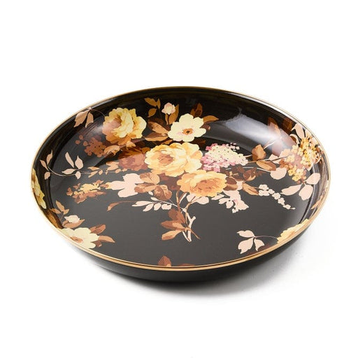 MacKenzie-Childs Serving Platter Mackenzie-Childs Wild Rose Brown Abundant Bowl