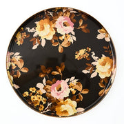 MacKenzie-Childs Serving Platter Mackenzie-Childs Wild Rose Brown Round Tray