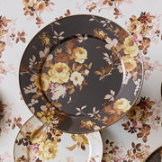 MacKenzie-Childs Serving Platter Mackenzie-Childs Wild Rose Brown Round Tray