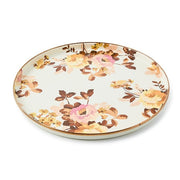 MacKenzie-Childs Serving Platter Mackenzie-Childs  Wild Rose White Round Tray
