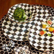 MacKenzie-Childs Serving Platters MacKenzie-Childs Courtly Check Enamel Oval Platter - Large