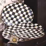 MacKenzie-Childs Serving Platters MacKenzie-Childs Courtly Check Enamel Oval Platter - Large