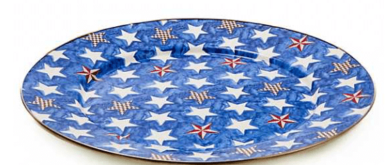 MacKenzie-Childs Serving Platters Royal Star Enamel Serving Platter