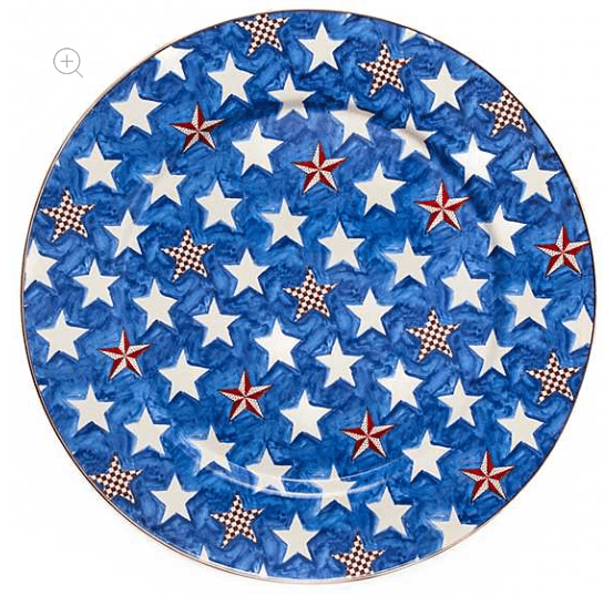 MacKenzie-Childs Serving Platters Royal Star Enamel Serving Platter