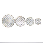 MacKenzie-Childs Serving Platters Sterling Check Enamel Serving Platter