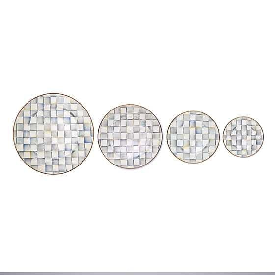 MacKenzie-Childs Serving Platters Sterling Check Enamel Serving Platter