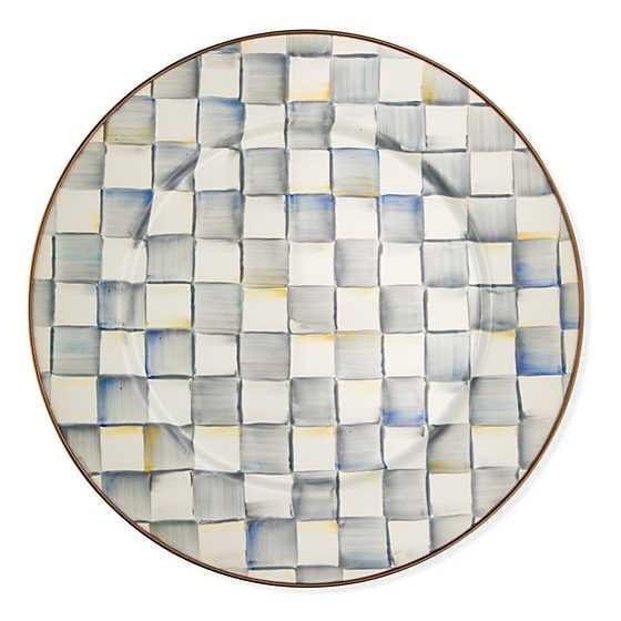 MacKenzie-Childs Serving Platters Sterling Check Enamel Serving Platter