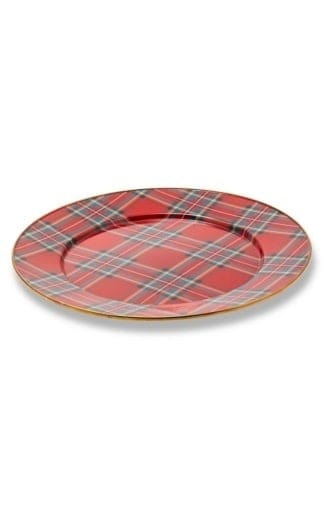 MacKenzie-Childs Serving Platters Tartastic Enamel Serving Platter - Red