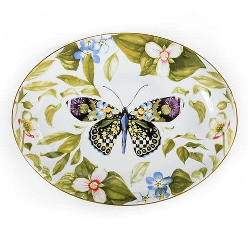 MacKenzie-Childs Serving Platters Thistle & Bee Serving Platter