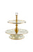 MacKenzie-Childs Serving Stands Sterling Check Two Tier Sweet Stand