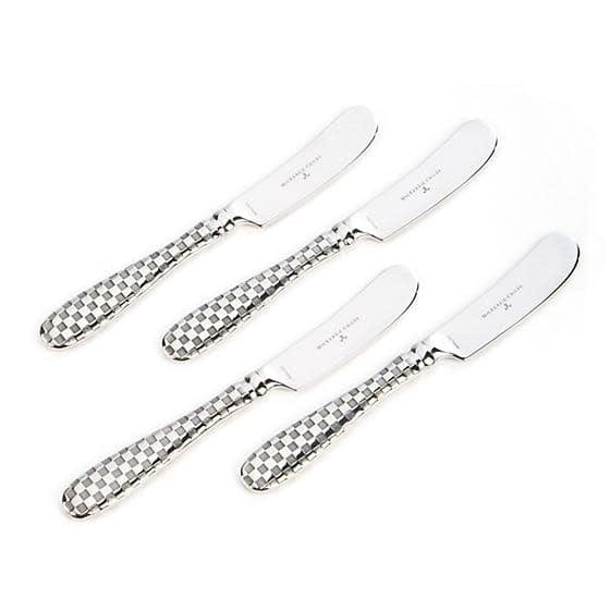 MacKenzie-Childs Serving Utensils Check Canape Knives - Set of 4