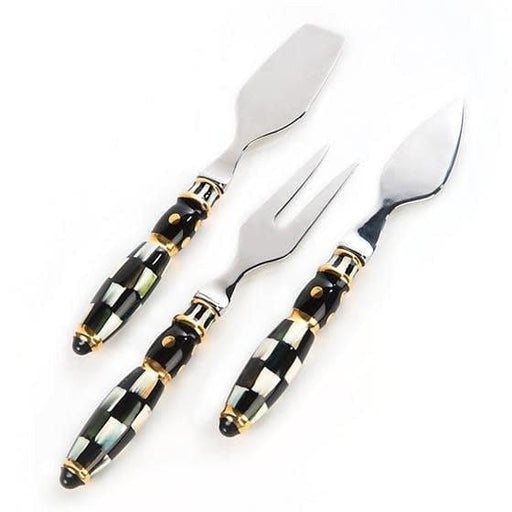 MacKenzie-Childs Serving Utensils Courtly Check Cheese Knife Set