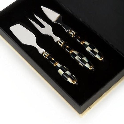 MacKenzie-Childs Serving Utensils Courtly Check Cheese Knife Set