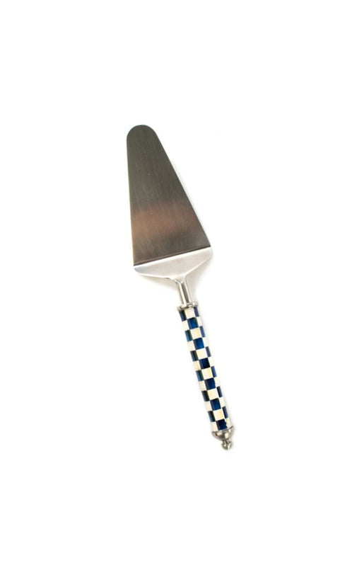 MacKenzie-Childs Serving Utensils Supper Club Pie Server - Royal Check