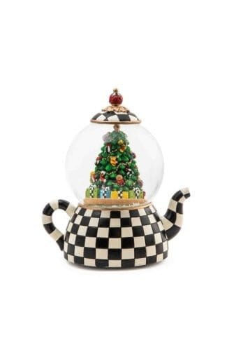 MacKenzie-Childs Snow Globes Courtly Teapot Snow Globe