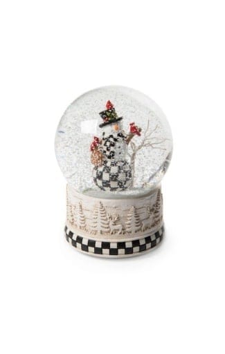 MacKenzie-Childs Snow Globes Farmhouse Snowman Snow Globe