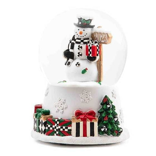 MacKenzie-Childs Snow Globes Greeter Snowman 2023 Snow Globe