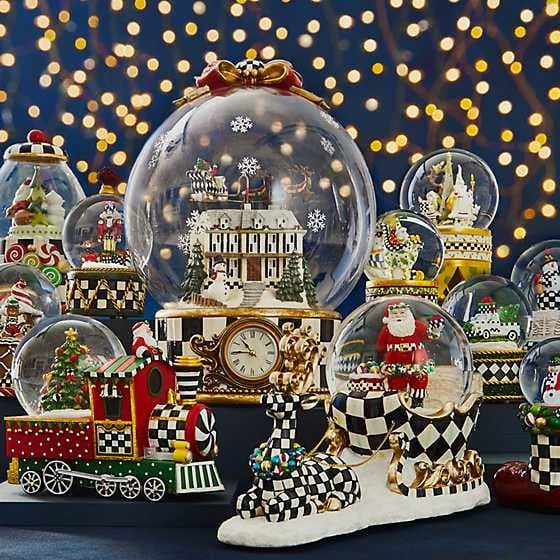 MacKenzie-Childs Snow Globes Toyland Train Snow Globe