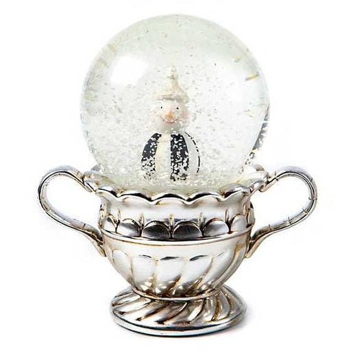 MacKenzie-Childs Snow Globes Vintage Silver Snowman Snow Globe