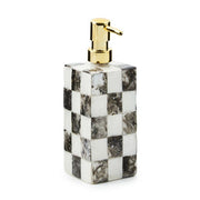 MacKenzie-Childs Soap Dispenser Courtly Check Capiz Soap Pump