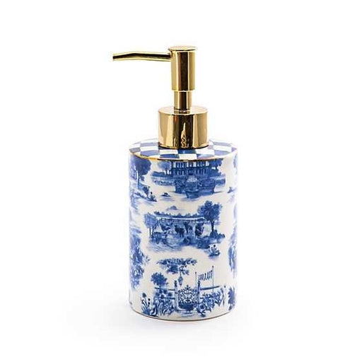 MacKenzie-Childs Soap Dispenser Royal Toile Soap Dispenser