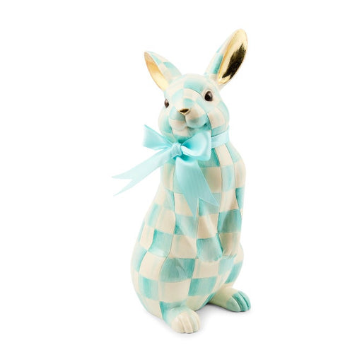 MacKenzie-Childs Spring Aqua Check Peter Bunny