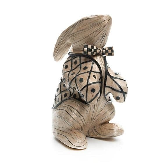 MacKenzie-Childs Spring Black Tie Bunny