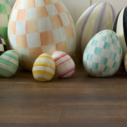 MacKenzie-Childs Spring Bubblegum Stripe Mini Egg