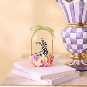 MacKenzie-Childs Spring Calico Hydrangea Bunny Basket