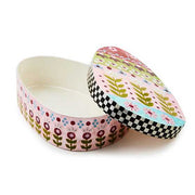 MacKenzie-Childs Spring Calico Small Lidded Egg Box