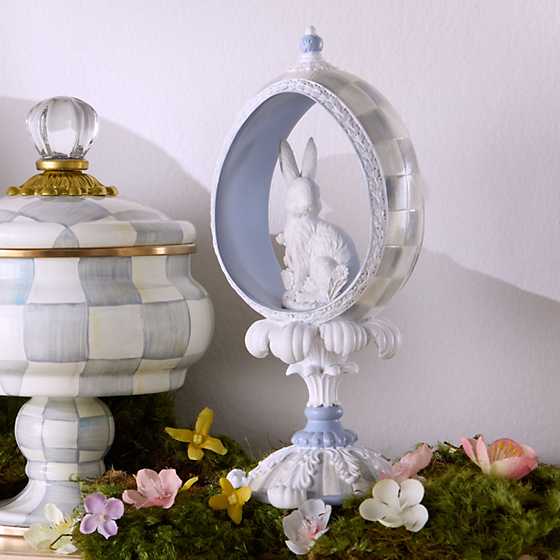 MacKenzie-Childs Spring Cameo Panoramic Bunny Egg