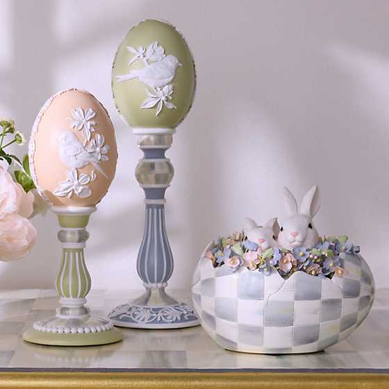 MacKenzie-Childs Spring Cameo Peekaboo Egg