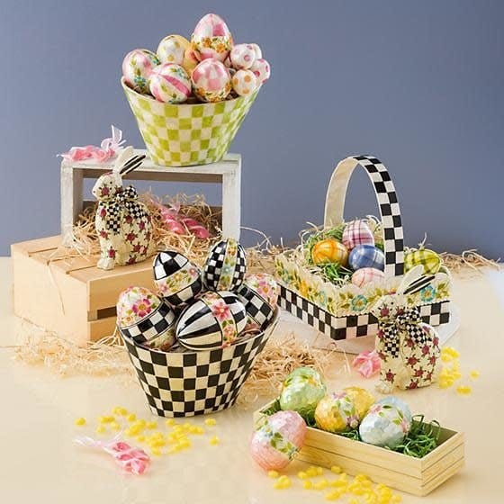 MacKenzie-Childs Spring Courtly Check Egg Arrangement