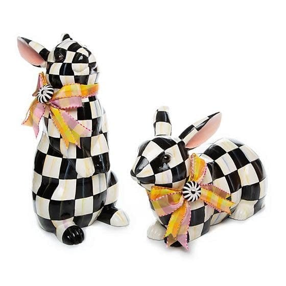 MacKenzie-Childs Spring Courtly Check Resting Bunny