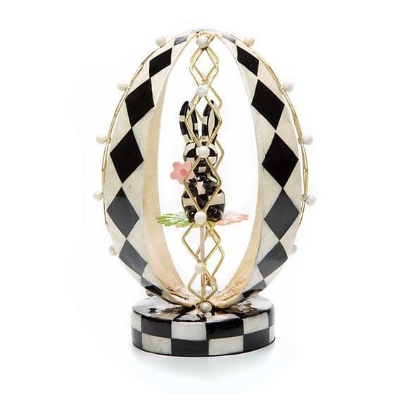 MacKenzie-Childs Spring Lattice Egg - Bunny