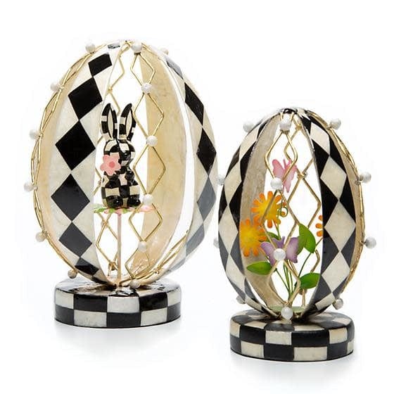 MacKenzie-Childs Spring Lattice Egg - Bunny