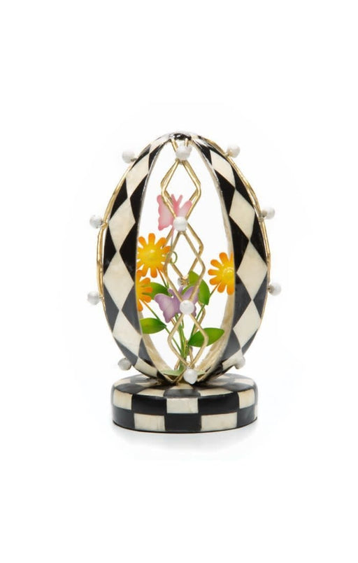 MacKenzie-Childs Spring Lattice Egg - Flowers